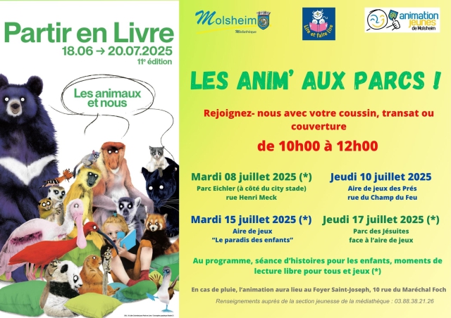 Affiche les anim aux parcs