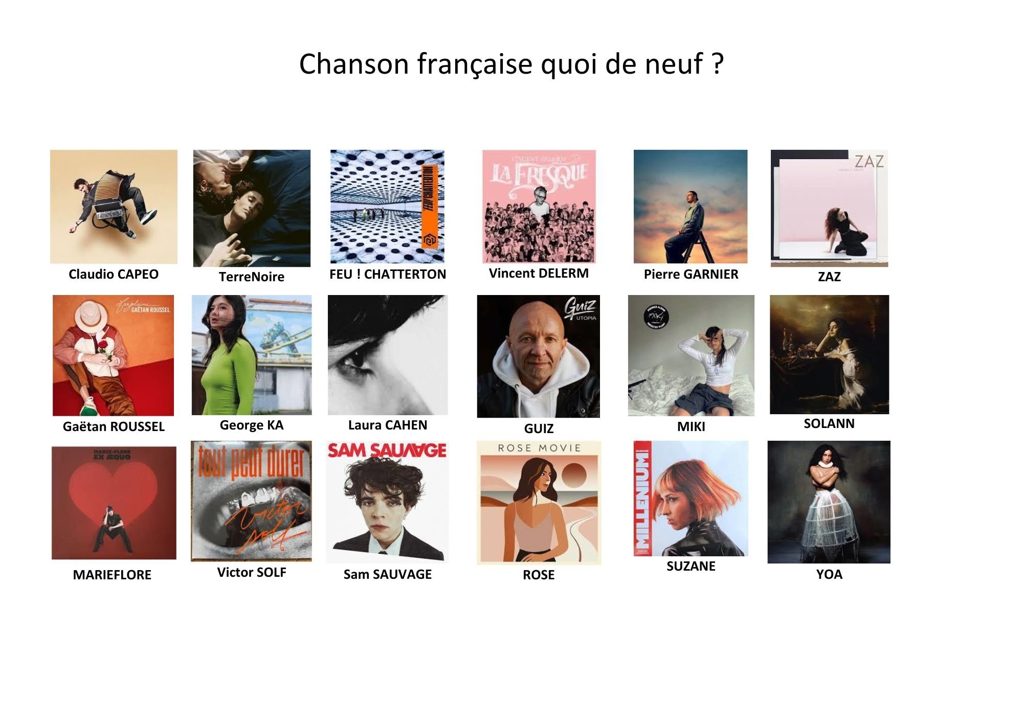 chanson francaise quoi de neuf 01 2026