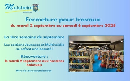 fermeture septembre 2025