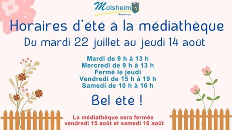horaires ete 2025